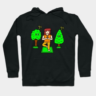 Yoga tree pose Hoodie